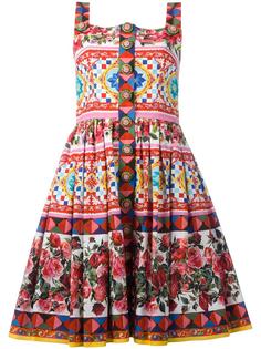 Majolica rose print dress Dolce &amp; Gabbana