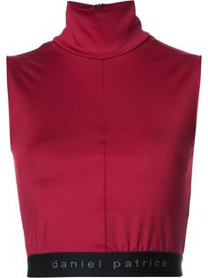 funnel neck cropped top Daniel Patrick