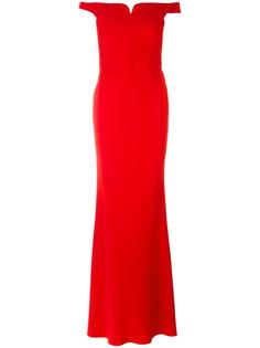 off the shoulder gown Alexander McQueen