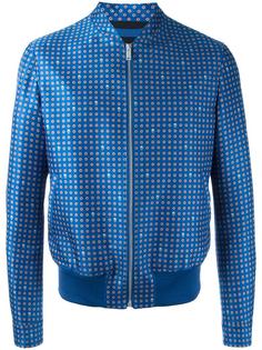 printed bomber jacket Alexander McQueen