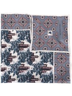 castle and flower print scarf Burberry