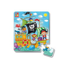 Мягкие магнитные пазлы в стакане  "Пираты", Vladi Toys