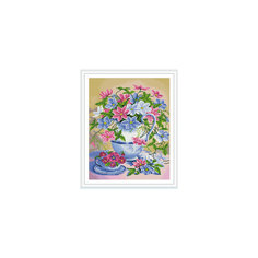 Алмазная мозаика по номерам "Нежные цветы" 40*50 см (на подрамнике) Tukzar