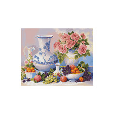 Алмазная мозаика "Натюрморт с виноградом" 40*50 см Tukzar