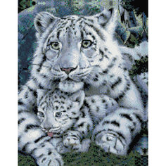 Алмазная мозаика "Бенгальские тигры" 40*50 см Tukzar