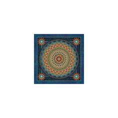 Алмазная мозаика по номерами "Синяя мандала" 40*40 см Tukzar
