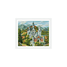 Алмазная мозаика по номерам "Замок" 40*50 см (на подрамнике) Tukzar