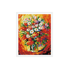 Алмазная мозаика "Букет с ромашками" 40*50 см Tukzar