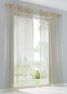 Гардина Лука (1 шт.), гофрированная тесьма (золотистый) Bonprix