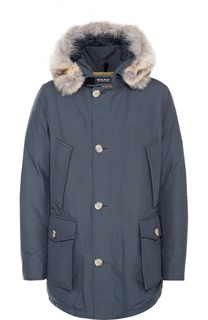 Пуховая парка с меховой отделкой капюшона Woolrich