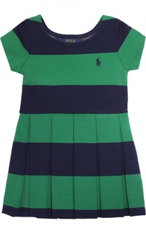 Платье с короткими рукавами и плиссированной юбкой Polo Ralph Lauren