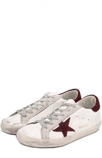 Кожаные кеды All Star с аппликациями Golden Goose
