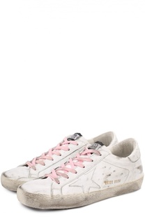 Кожаные кеды All Star с аппликациями Golden Goose