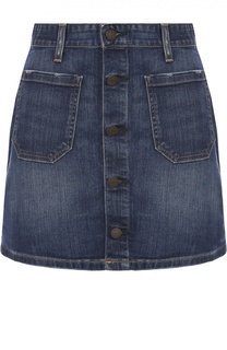 Джинсовая мини-юбка с накладными карманами Denim&Supply by Ralph Lauren