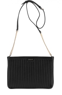 Сумка из стеганой кожи на молнии DKNY