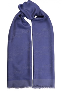 Шарф с логотипом бренда Armani Collezioni