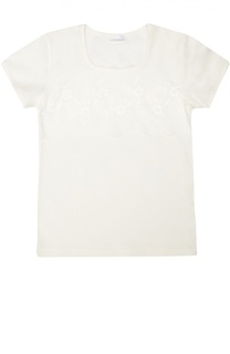 Футболка с отделкой кружевом La Perla