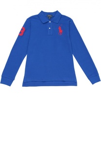 Хлопковое поло с длинными рукавами Polo Ralph Lauren