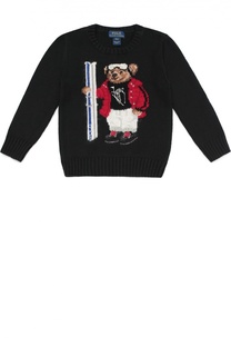 Хлопковый джемпер с вышивкой Polo Ralph Lauren