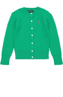 Кардиган джерси с логотипом бренда Polo Ralph Lauren