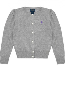 Кардиган джерси с логотипом бренда Polo Ralph Lauren