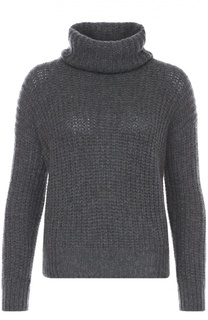 Кашемировый свитер фактурной вязки с высоким воротником Loro Piana