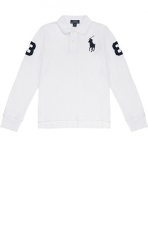 Хлопковое поло с длинными рукавами Polo Ralph Lauren