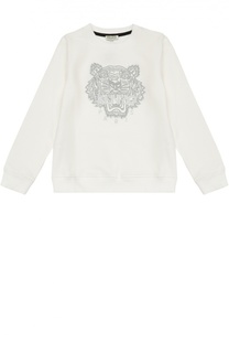 Хлопковый свитшот с аппликацией Kenzo