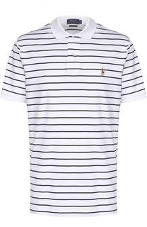 Хлопковое поло в полоску Polo Ralph Lauren