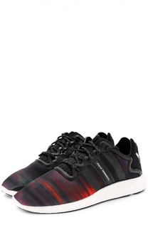 Текстильные кроссовки Yohji Run с контрастным принтом Y-3