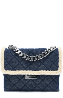Сумка Becks medium из денима с отделкой из эко-меха Stella McCartney