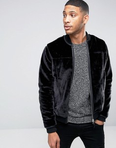Меховая куртка-пилот Barneys Premium - Черный Barneys Originals