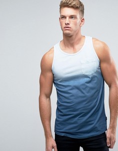 Майка с эффектом деграде на кармане Jack &amp; Jones - Синий
