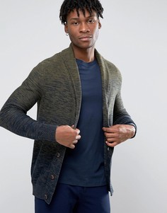 Кардиган с шалевым воротником Selected - Зеленый