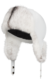 шапка-ушанка с мехом норки Slava Furs