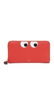 Объемный кошелек с молнией по периметру Anya Hindmarch