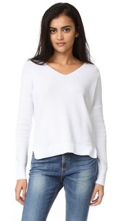 Выцветшая футболка с V-образным вырезом Taylor Rag & Bone/Jean