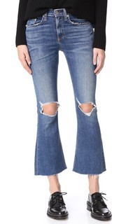 Укороченные расклешенные джинсы Rag & Bone/Jean