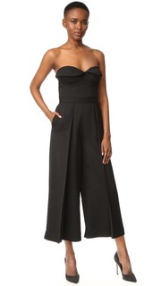 Комбинезон со складками и лифом-бюстье Brandon Maxwell