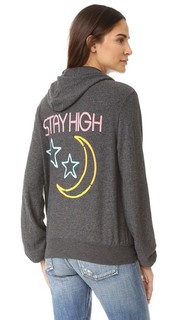 Толстовка с надписью «Stay High», с капюшоном и молнией Wildfox