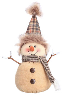 Кукла Снеговик-весельчак 22 см НОВОГОДНЯЯ СКАЗКА