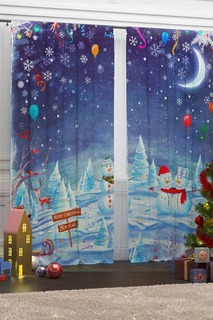 Фотошторы "Встреча Рождества" Сирень