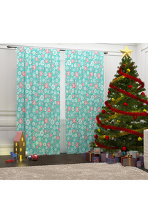 Фотошторы "Узор-снежинки" Сирень