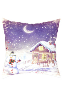 Фотоподушка "Снеговичок" Сирень