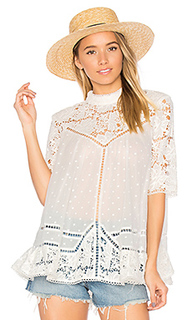 Caravan embroidered smock top - Zimmermann