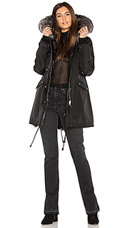 Belleville asiatic silver fox fur lined 4 in 1 reversible jacket - Nicole Benisti