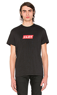 Прямая футболка с логотипом - CLOT