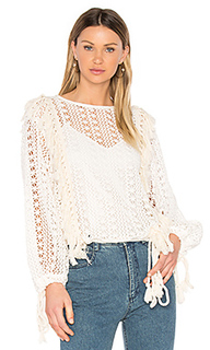 Fringe detail long sleeve top - See By Chloe