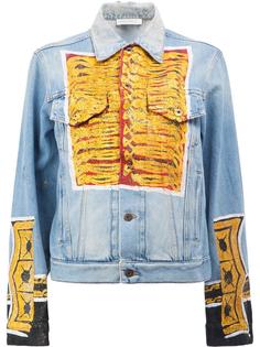 джинсовая куртка с блестящим принтом Faith Connexion