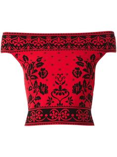 jacquard knit top Alexander McQueen